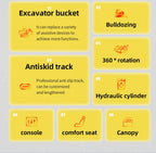 Factory Delivery Customized Mini Excavator AD03 – Dopaman™