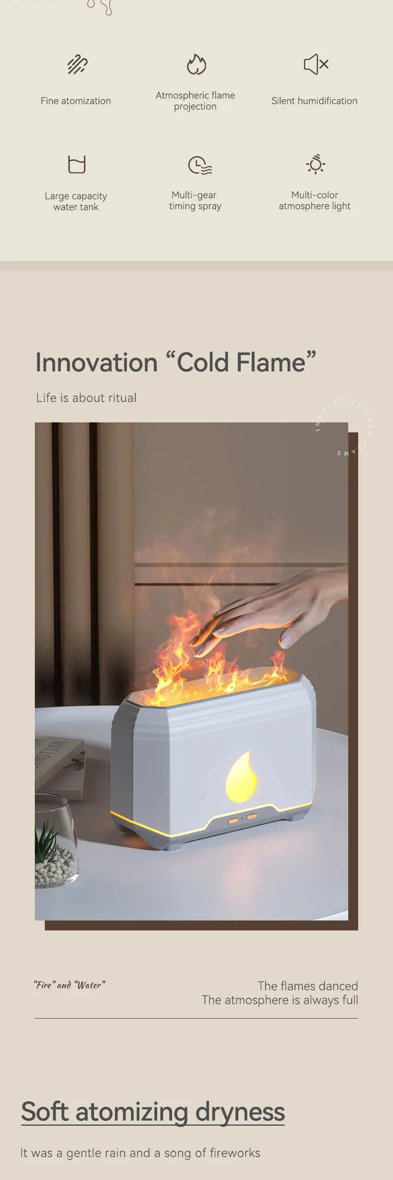 Simulation Flame Air Humidifier SH01 – Dopaman™