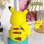 Genuine Pokemon elf Night Light Figure Pikachu Eevee Psyduck Bulbasaur Jirachi Bedside Lamp Bedrooms Children Toys Christmas Gif