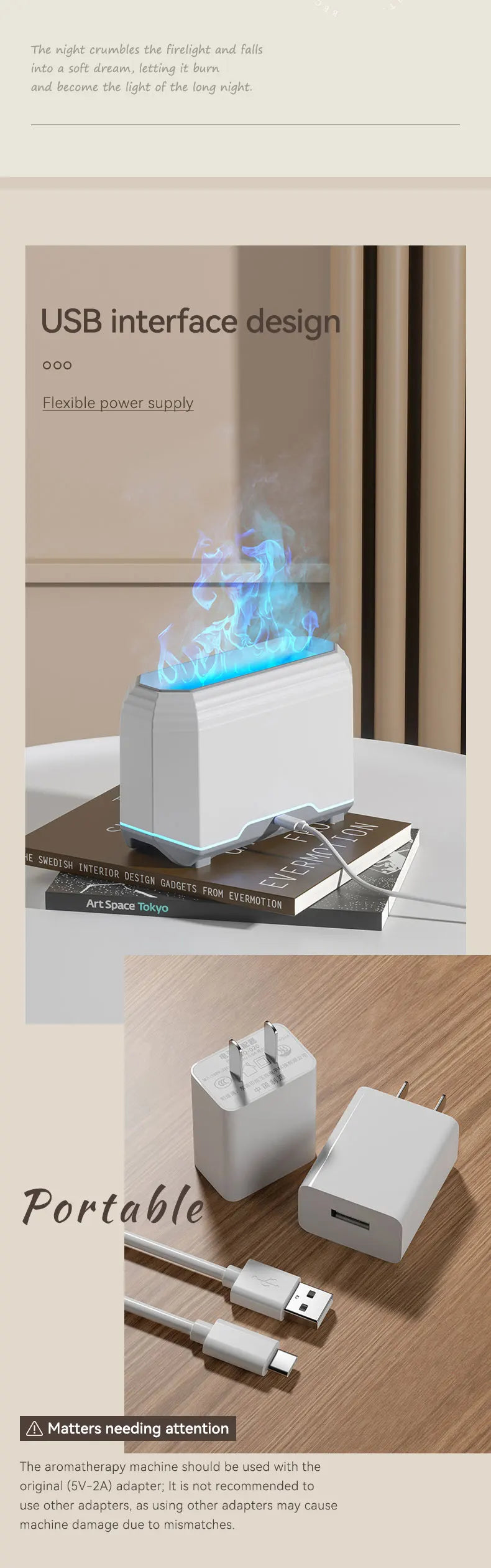 Simulation Flame Air Humidifier SH01 – Dopaman™