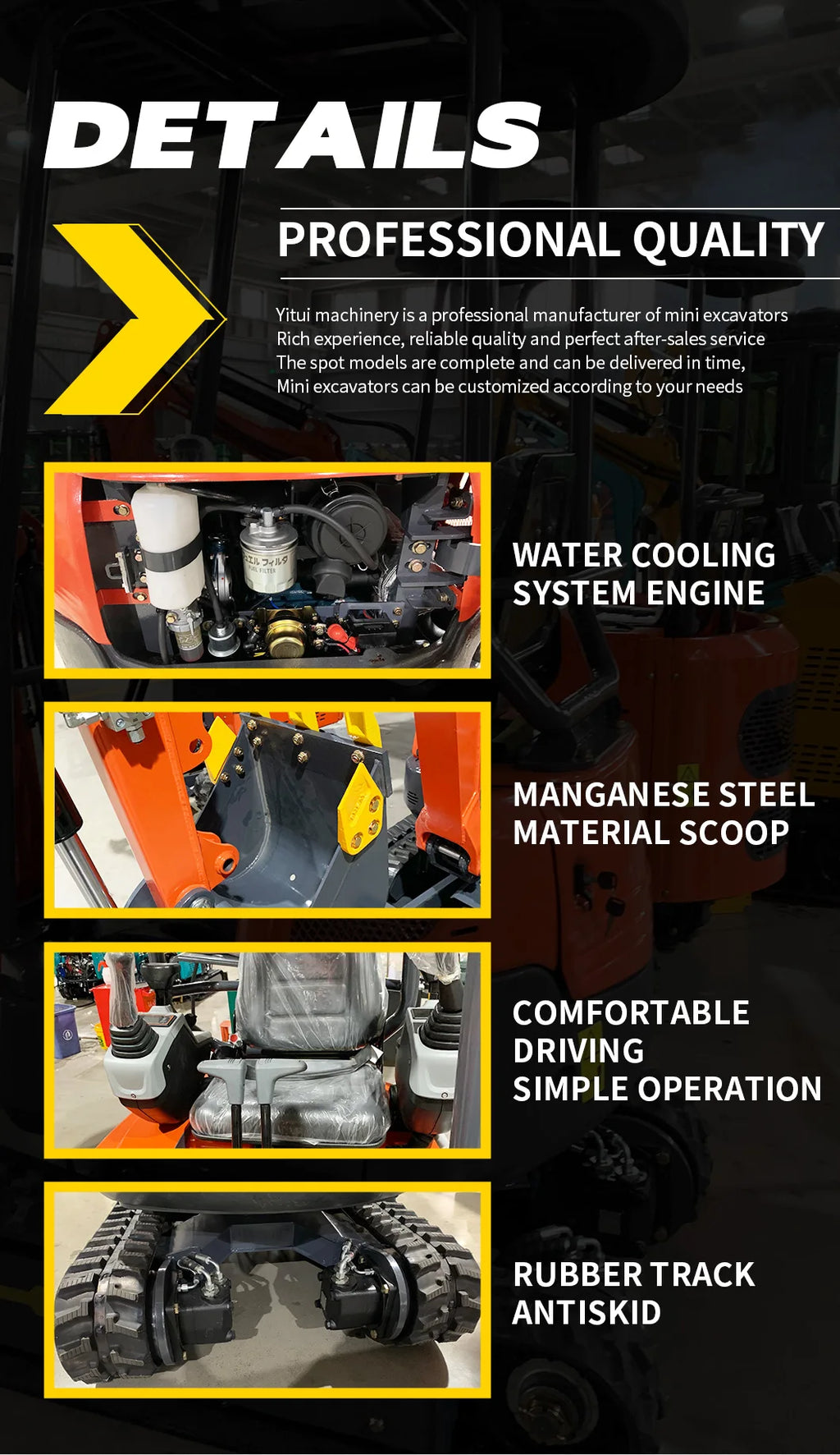 Factory Delivery Customized Mini Excavator AD03 – Dopaman™