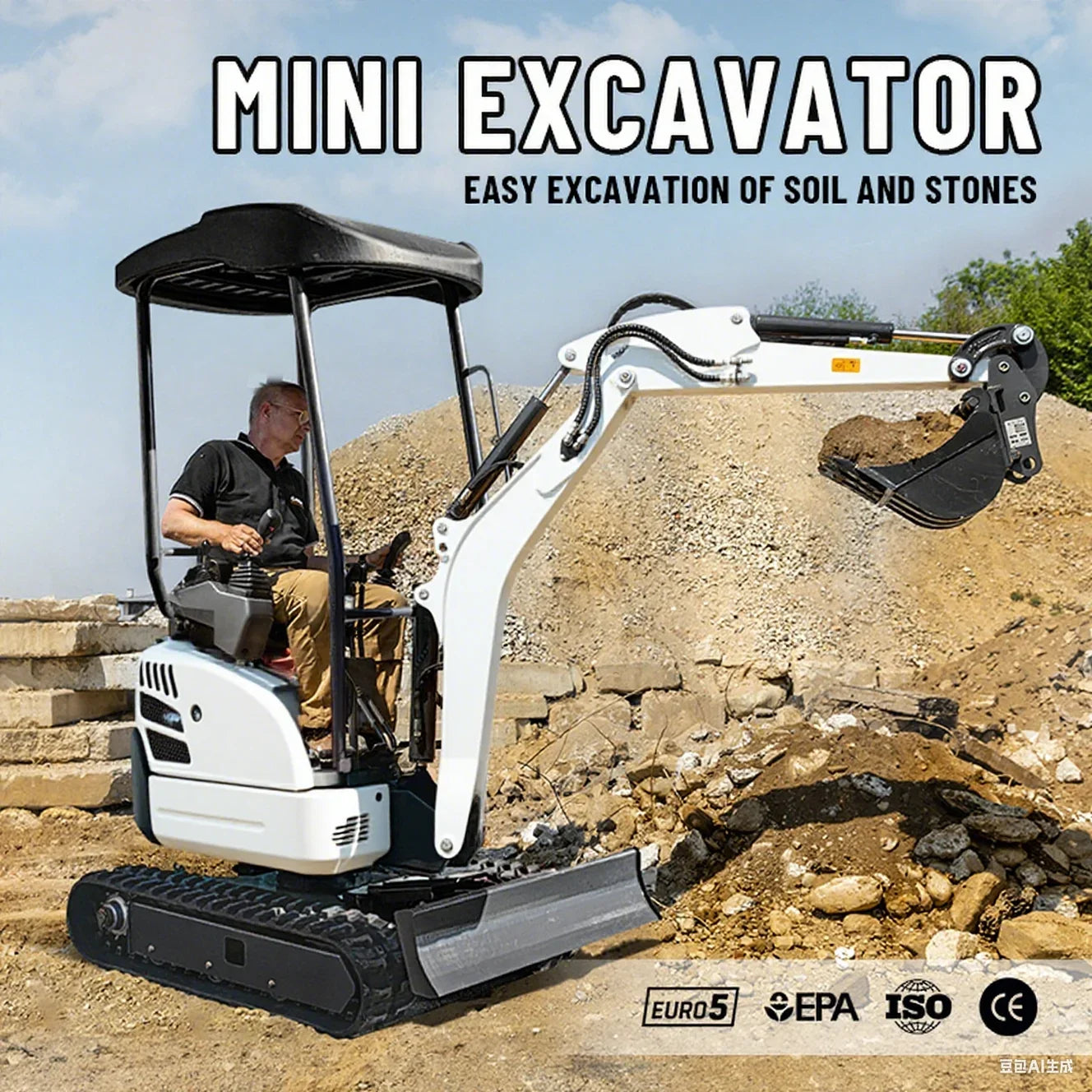 Factory Delivery Customized Mini Excavator AD03 – Dopaman™