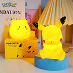 Genuine Pokemon elf Night Light Figure Pikachu Eevee Psyduck Bulbasaur Jirachi Bedside Lamp Bedrooms Children Toys Christmas Gif
