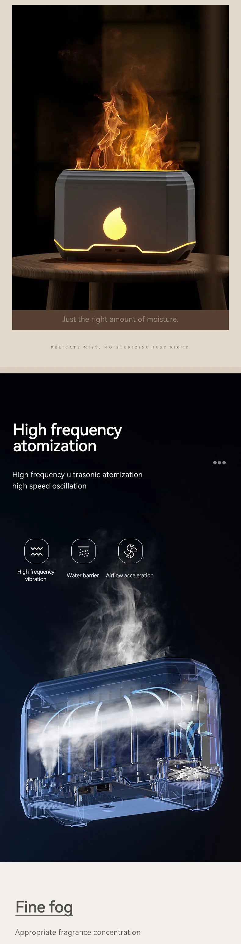 Simulation Flame Air Humidifier SH01 – Dopaman™